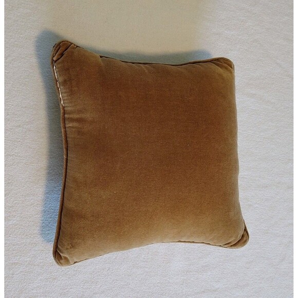 Wool Needlepoint Shih Tzu Dog Throw Pillow Cushion 10x10 Handmade - Picture 5 of 5